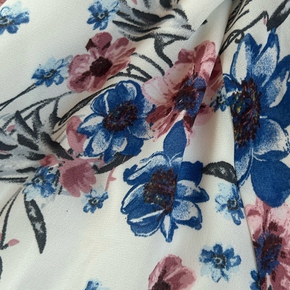 Flying Tomato romantic floral ruffle sweetheart neck long maxi dress NWT Size SM - Picture 6 of 11